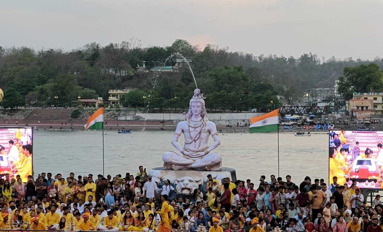 Parmarth Niketan riverfront in Rishikesh